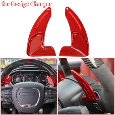 Aluminum Steering Wheel Shift Paddle Extended Shifter Trim for Dodge Charger 15+ Foto 1 de 4
