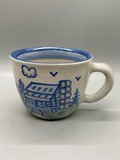 M.A. Hadley Pottery Country Log House Cup Mug