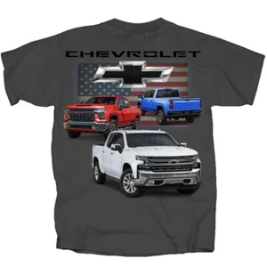 NUEVA CAMISETA CHEVY TRUCK FLAG IMPULSADA POR CHEVROLET - Imagen 1 de 1