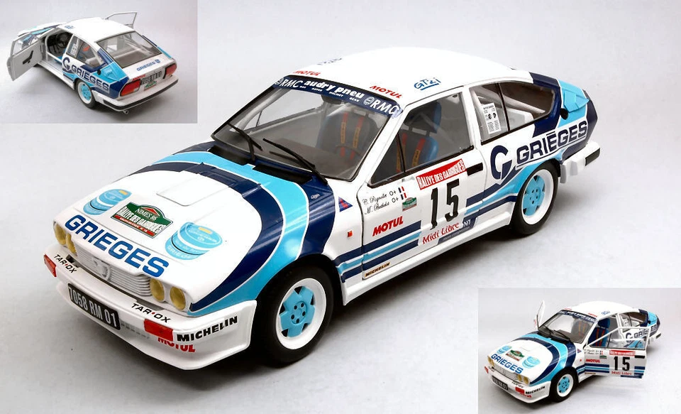 Modellino auto scala 1:18 Solido ALFA ROMEO GTV6 RALLY diecast modellismo rallye - Immagine 1 di 1