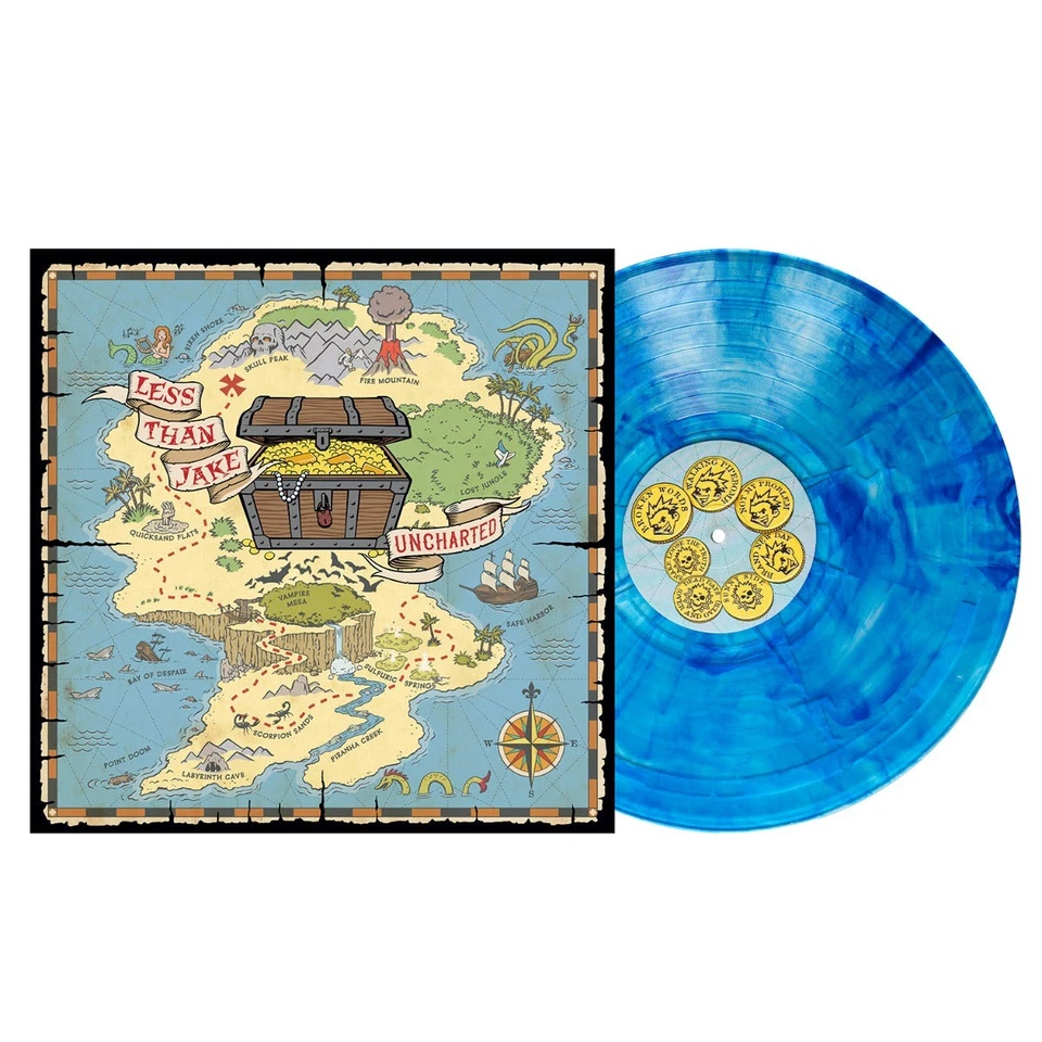 Less than Jake Uncharted (Sapphire Marble Colored Vinyl) Records & LPs New - Image 1 of 1