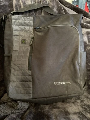 Bolso para portátil Gulf Stream de lona negro con bolsillos delanteros y laterales Foto 1 de 4