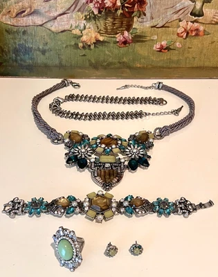 Vintage Chloe + Isabel Beau Monde Collection-Statement Jewelry Set/4 pieces - Image 1 of 4