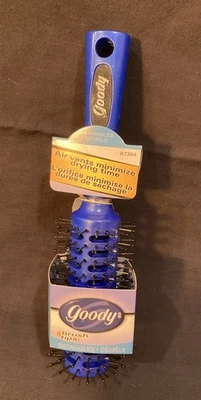 Escova de cabelo Goody 9” azul ventilação redonda desembaraçadores 2002 nova 107 - Imagem 1 de 4