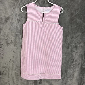 Vineyard Vines Dress Girls 6 Pink Seersucker Lined Cotton Church Wedding Party - Picture 1 of 12