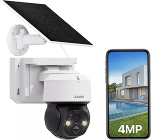 ZOSI 4MP Solar Security Camera C291 Outdoor Wireless, Battery Powered CCTV #C1 - Bild 1 von 23