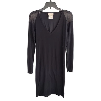 Vestido Fuzzi Jean Paul Gaultier icônico preto malha bodycon midi GG designer de luxo - Imagem 1 de 4