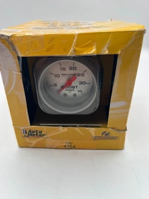 Auto Meter 4304 2-1/16" Ultra-Lite Mechanical Boost Gauge **Open Box** Foto 1 de 4