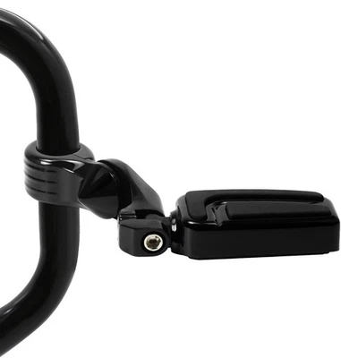 Estriberas y soporte de barra de choque estilo flujo de aire de 1-1/4" para Harley/Honda/Yamaha Foto 1 de 4