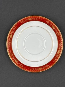 Vintage Noritake Goldhill 6613 Saucer 5 5/8" Diameter Red & Gold Floral Pattern - Picture 1 of 4