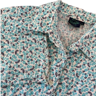 Camisa Mini Boden Floral Pana Abotonada Manga Larga Niñas Talla 11-12 Años Foto 1 de 4