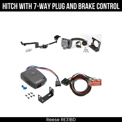 Paquete de remolque enganche + control de freno para 09-20 Ford Flex 10-12 Lincoln MKT 44636 Clase 3 Foto 1 de 4