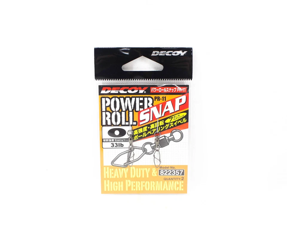 Decoy PR-11 Power Roll Snap Ball Bearing Swivel with Snap Size 0 (2357) - Image 1 of 4