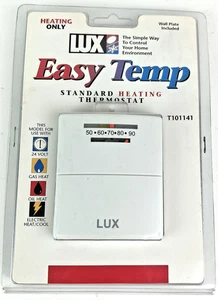 LUX Easy Temp T101141 Mechanical Thermostat Heating Only Accesories incl Sealed - Picture 1 of 10