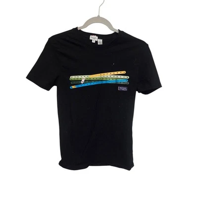 Camiseta Paul Smith Negra Gráfica Para Hombre Talla Pequeña Estampado Abstracto Rayas Foto 1 de 4