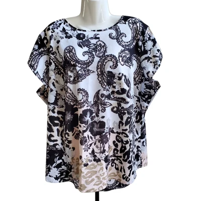TOP ESTAMPADO PAISLEY MUJER MILANO TALLA 1X Foto 1 de 4