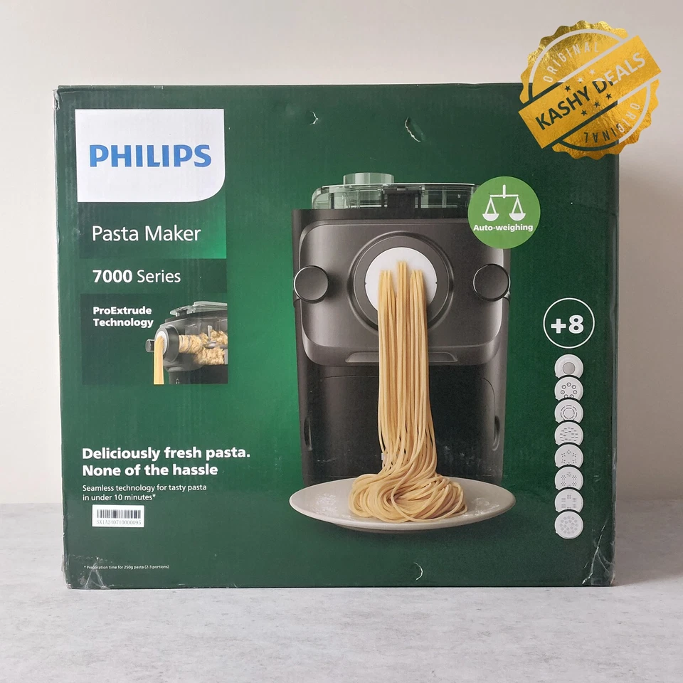 Philips Pasta Machine 7000 -Automatic, ProExtrude, Auto Weighing, 8 Discs, Black - Image 1 of 1