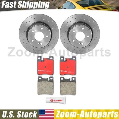 Комплект керамических колодок задних тормозных дисков Brembo оригинальные для Mercedes-Benz C36 AMG 1996 1997 годов выпуска - Изображение 1 из 4