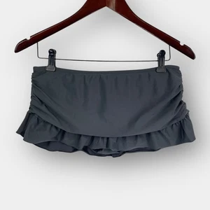 Falda de natación Skye con volantes plegable gris carbón talla M calzoncillo incorporado - Imagen 1 de 6