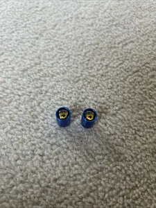SCOMADI ALLOY VAVLE CAPS - BLUE - NEW - Picture 1 of 5