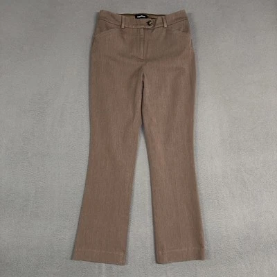 Pantalones de vestir Express para mujer 6 marrón rojizo profundo columnista cebada bota tiro alto Foto 1 de 4