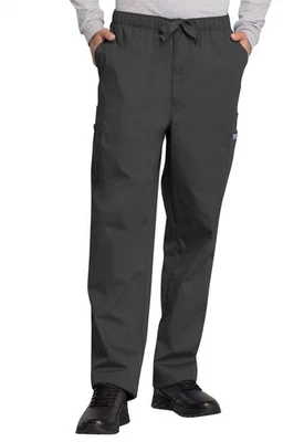 Cherokee Workwear Scrubs Men's Drawstring Cargo Pant Short 4000S PWTW Pewter - Image 1 of 4