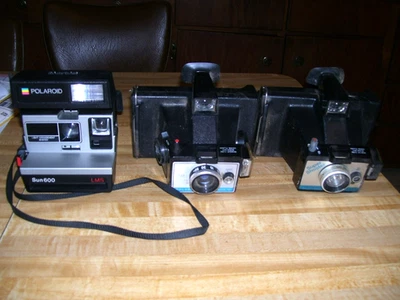 批量 3 台宝丽来相机 Sun 600 超级射击游戏和 Colorpack III — 第 1/3 张图片