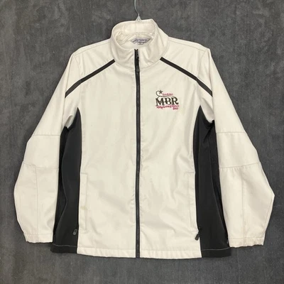 Chaqueta MBR Miniatura Bull Riders Mujer XL Softshell Blanca Cremallera Completa Vaquera Foto 1 de 4