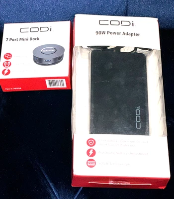A01058 CODI USB-C Mini Docking Station 90 watt AK0000054DS AC Adapter - Image 1 of 2