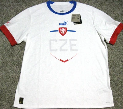 Czech Republic Men's XL White 2023 Puma Replica Soccer Jersey - Image 1 of 4