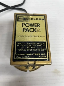 Vintage Eldon Power Pack Hobby Transformer Model 3400 Works Great - Picture 1 of 6