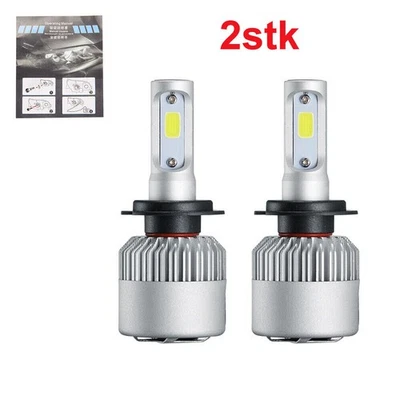 2PCS H7 LED Headlight Bulbs Lamps Dimmed Xenon Halogen Super Bright 80W 8000LM - Image 1 of 4