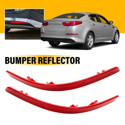 2x Rear Bumper Reflector For Kia Optima 2014 and 2015 Left & Right Side Red EOU - Image 1 of 4