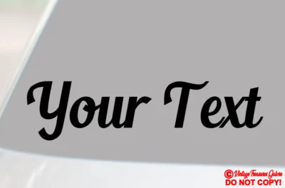 YOUR TEXT Vinyl Decal Sticker Car Window Bumper CUSTOM Personalized Lettering - Image 1 of 4