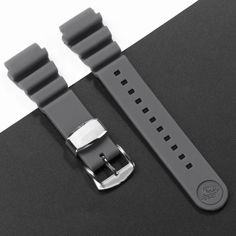 20-22mm for SEIKO Prospex BLACK SRP779 SRPC91 Silicon Rubber Watch Band - Image 1 of 4