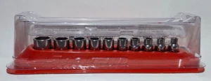 Snap-On 110YTMY  10-Pc SAE   1/4" Drive Shallow SOCKET SET  3/16-9/16" - Picture 1 of 5