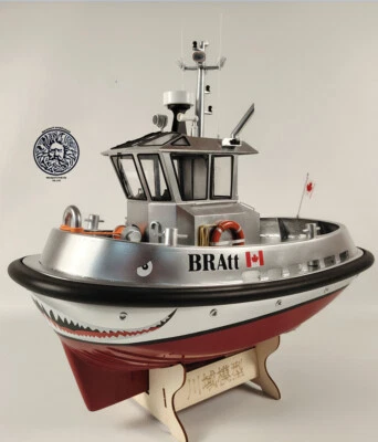 Harbour Tug BRAtt Scale 1:18 430mm 17" Fiberglass Hull RC Model Ship Kit - Image 1 of 4