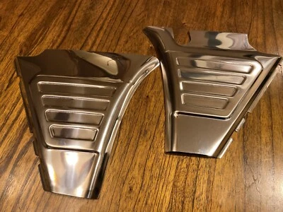 NUEVO JUEGO DE TAPA LATERAL BATERÍA BMW R50/5-R75/5 VINTAGE ACERO INOXIDABLE PULIDO Foto 1 de 2