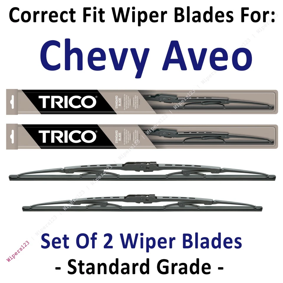Paquete de 2 limpiaparabrisas estándar - apto para Chevrolet Aveo 2007-2008 - 30221/180 Foto 1 de 1