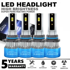 LED Headlight Bulbs White High/Low Beam 9005 9006 Kit For Honda Accord 2003-2007 - Foto 1 di 14