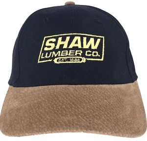 Vintage NOS Shaw Lumber Co. Cap Leather Strap & Bill Baseball Hat - Picture 1 of 6