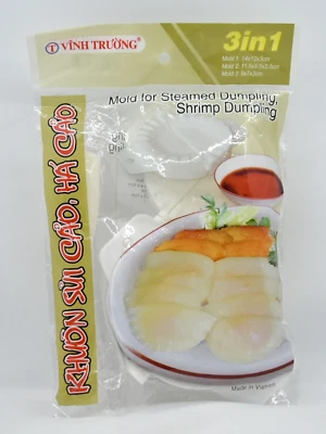 Molde Vinh Truong 3 en 1 para albóndigas al vapor, albóndigas de camarón [Juego de 3] *NUEVO Foto 1 de 2