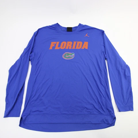 Florida Gators Air Jordan Long Sleeve Shirt Men's Blue Used Cover