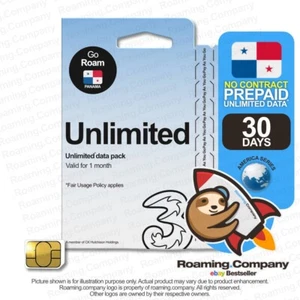 ๐ Panama UNLIMITED DATA Prepaid Travel SIM Roaming Hotspot 3GB4G - Picture 1 of 6