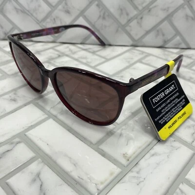 NUEVO CON ETIQUETAS Gafas de sol Foster Grant FGLP 23 506 BUR Borgoña Monturas Tortuga Polarizadas Foto 1 de 4