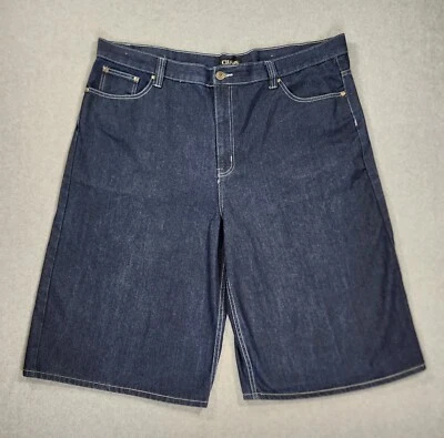 Pantalones cortos de mezclilla Chams Premium para hombre talla 46 (47x16,5) bordados en el bolsillo trasero Foto 1 de 4