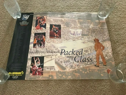 PENN STATE BASKETBALL 1996-97 SGA POSTER SCHEDULE DAN EARL BRYCE JORDAN CENTER Cover