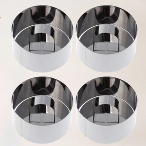 4 Pcs Kuchen Ringe Mousse Ringe Kuchen Gebäck Ringe DIY Backform Kochen Ringe - Bild 1 von 12