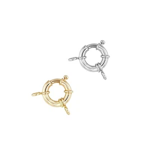 14 Karat Gold schwerer Federring Verschluss - Bild 1 von 5