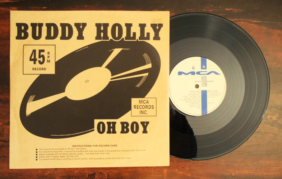 BUDDY HOLLY AND THE CRICKETS   OH BOY    RARE 1989 10" 45 EP WITH FACTORY SLEEVE - Image 1 of 1
